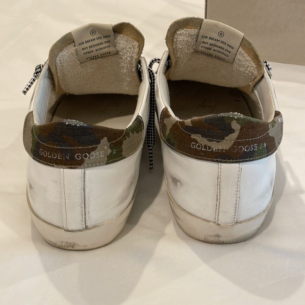 Golden Goode Men EU43 Super Star Classic with List White/Cappuccino/Black/Camo - Picture 8 of 12